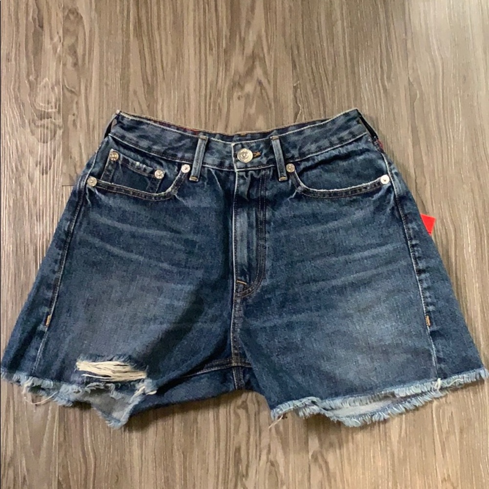 True Religion High Waisted Shorts